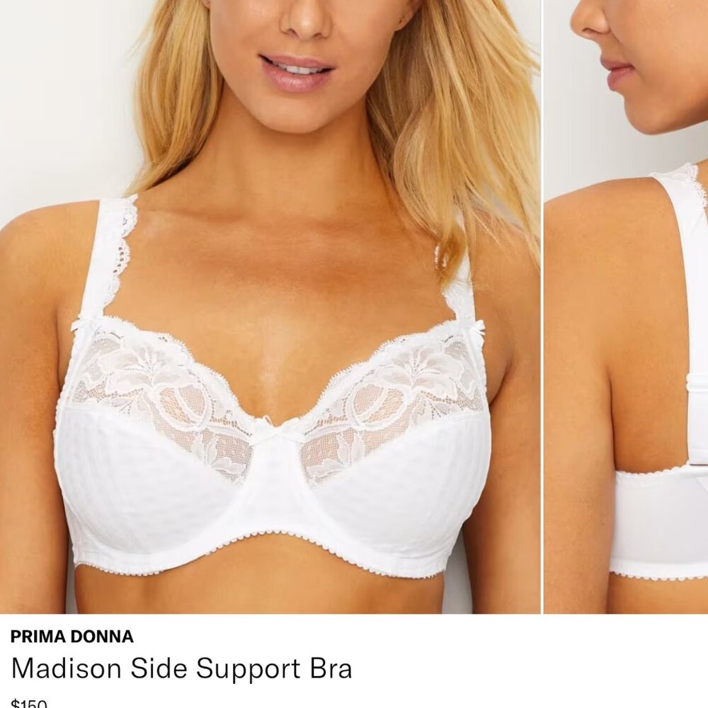 Prima Donna bra, white size 38F (DDD) excellent condition